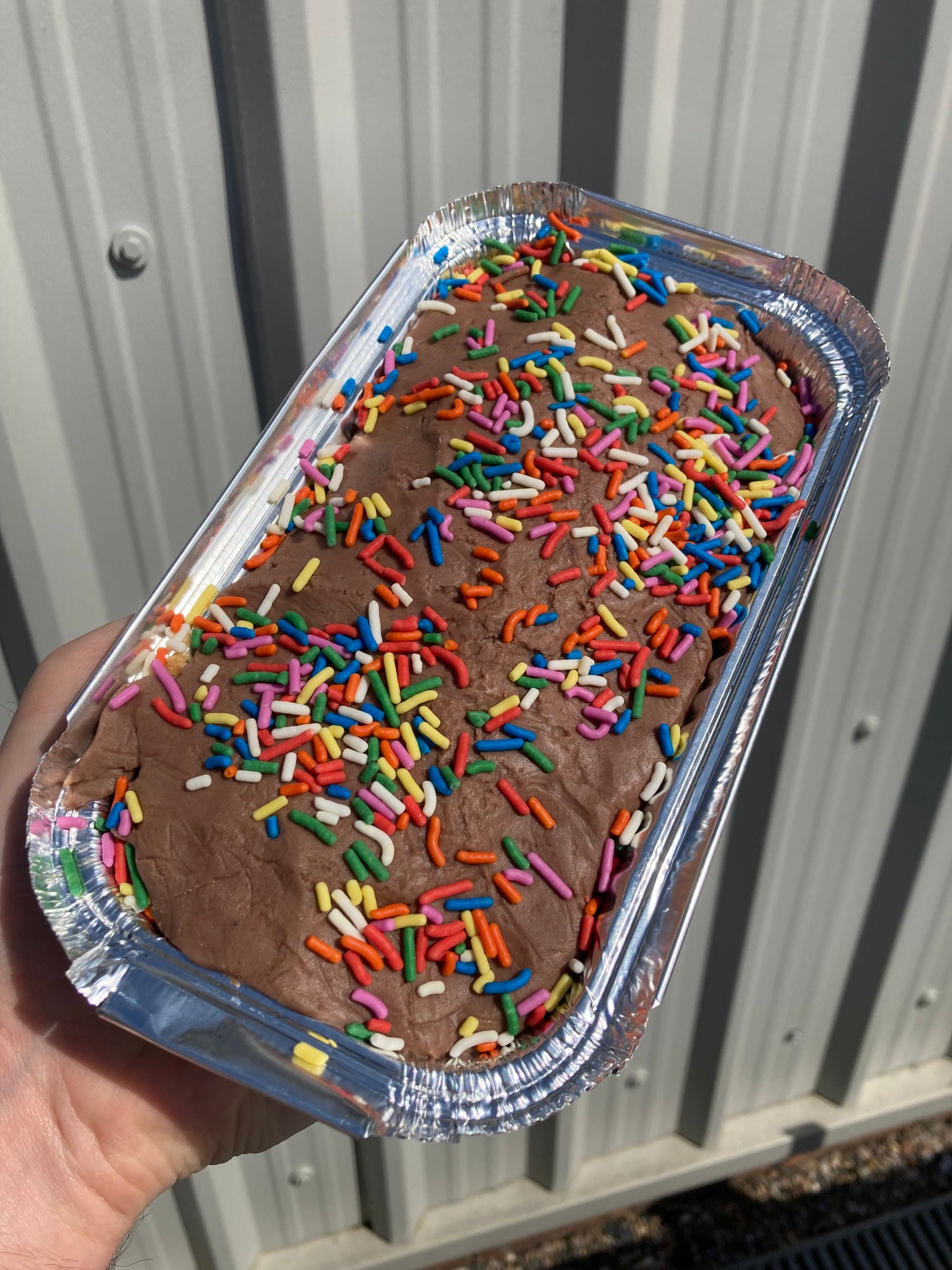 Chocolate Sprinkle Cake Tray (V), (DF)