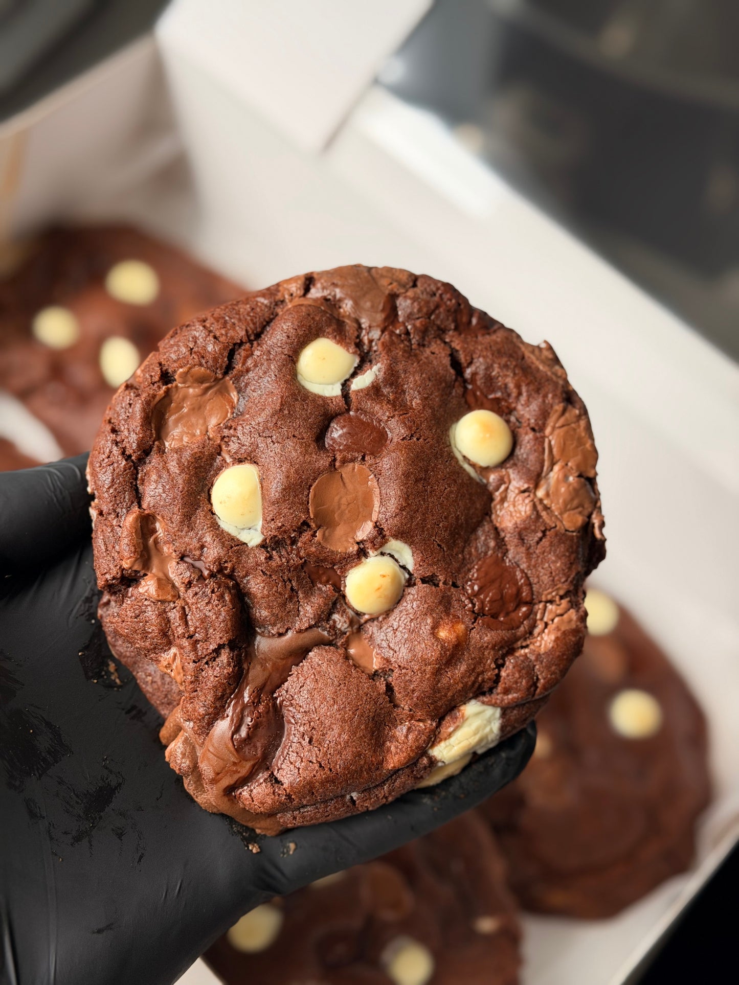 Triple Chocolate Stuffed Cookie (V)
