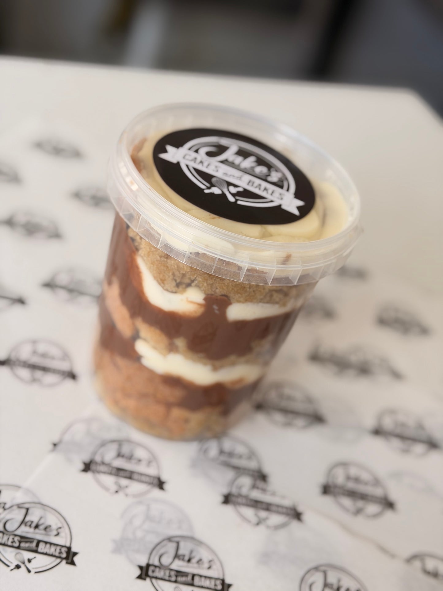Tiramisu Style Cake Pot (V)
