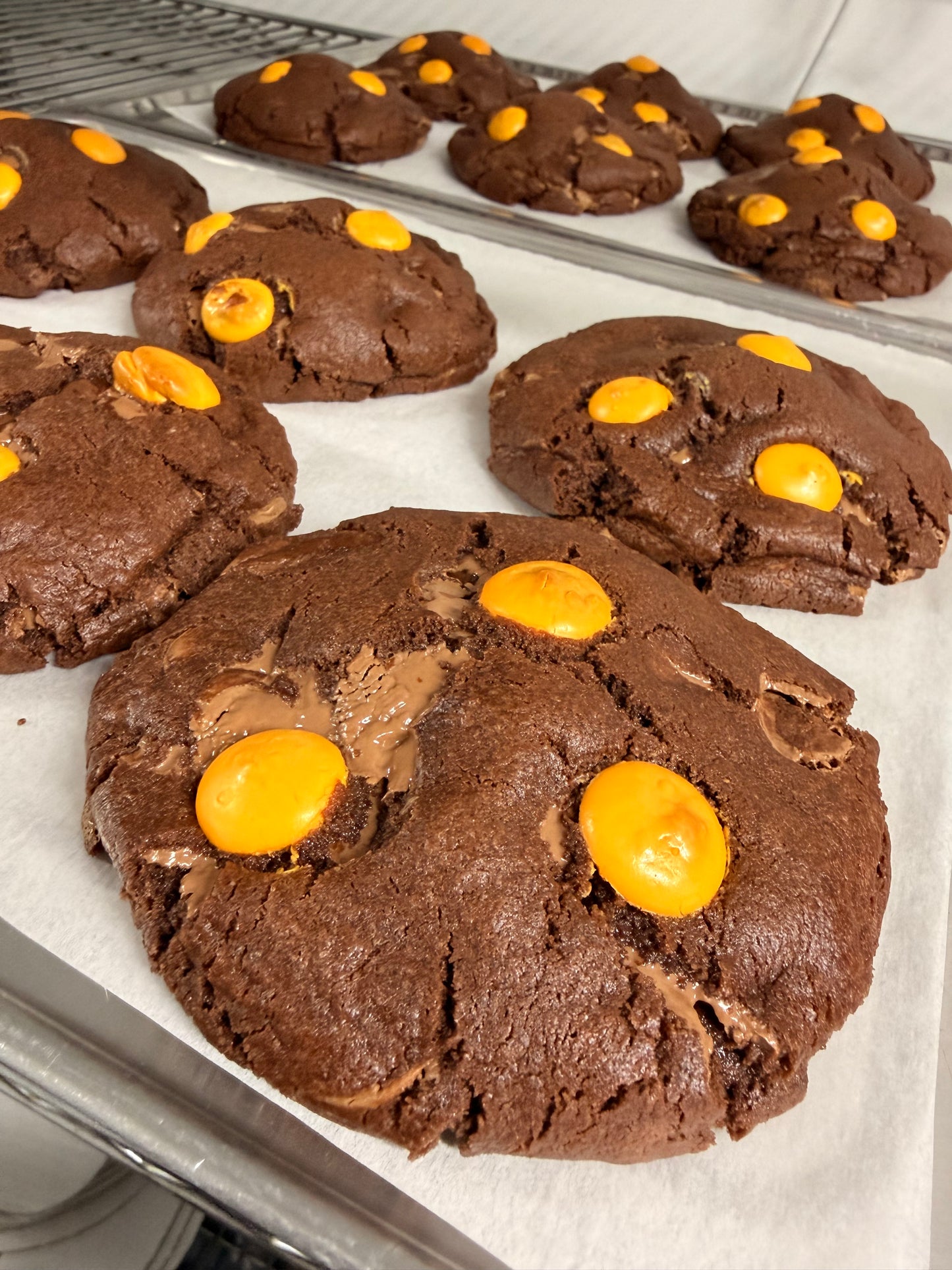 Chocolate Orange Stuffed Cookie (V)