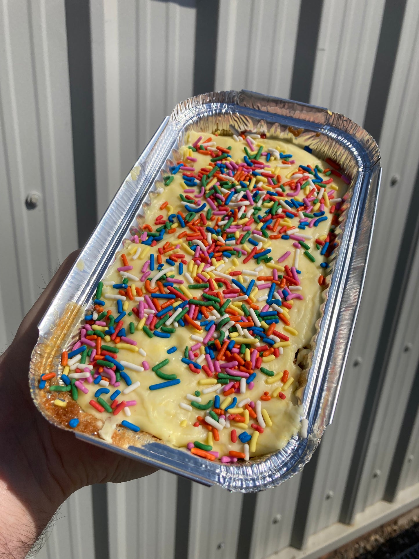 Lemon Sprinkle Cake Tray (V), (DF)