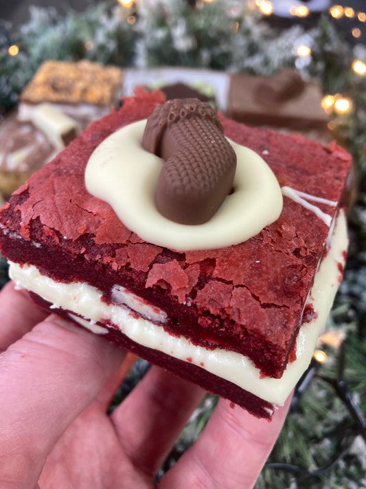 Red Velvet Cookie Slice